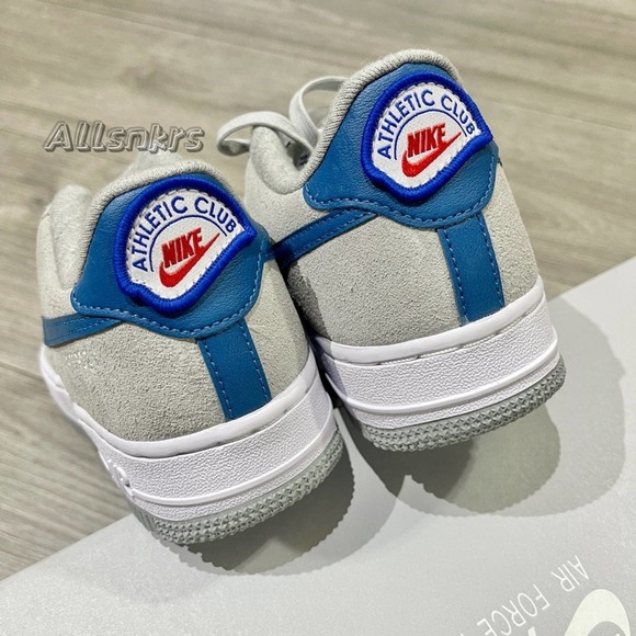 Nike Air Force 1 Low Athletic Club Smoke Grey Blue White - Picture 9 of 9